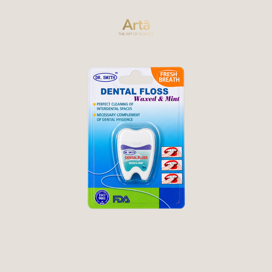 Dr. Smith Dental Floss - Waxed & Mint - 15m