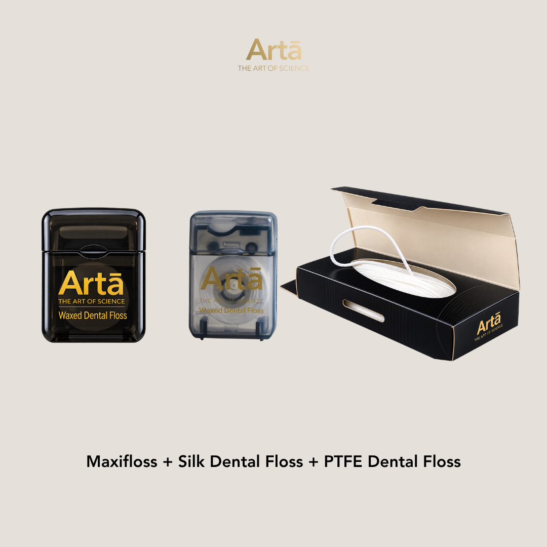 Maxifloss + Silk Dental Floss + PTFE Dental Floss