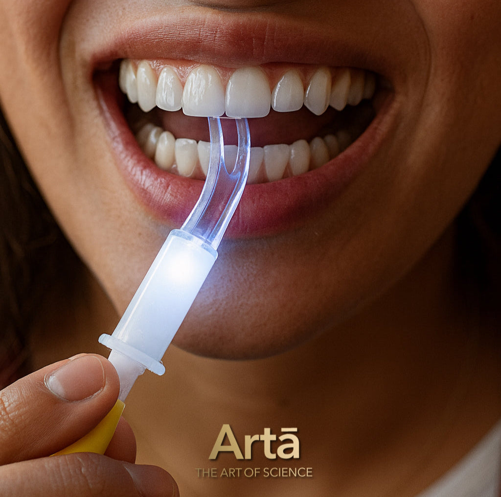 Arta Flash Floss ready-to-use glowing dental floss ensures deep cleaning between teeth, bright smile & easy use | خيط أسنان مضيء من آرتا يضمن تنظيف عميق بين الأسنان وابتسامة مشرقة مع سهولة الاستخدام