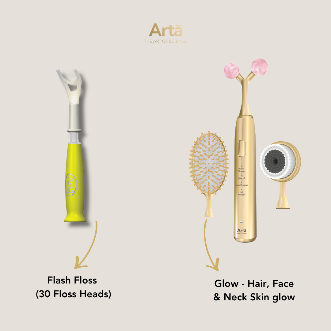 Glow - Hair, Face & Neck +Flash Floss