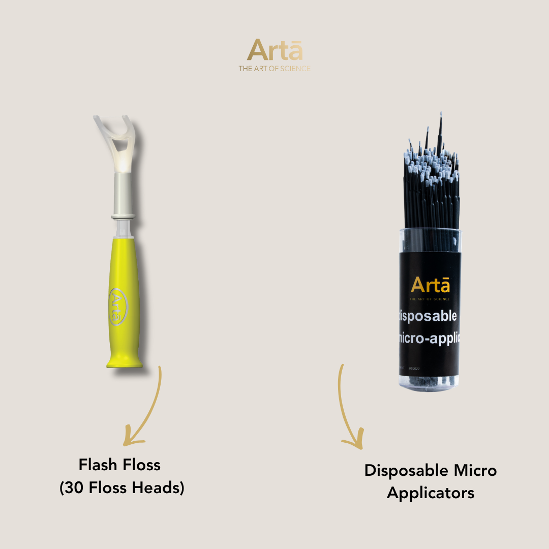 Disposable Micro Applicators + Flash Floss
