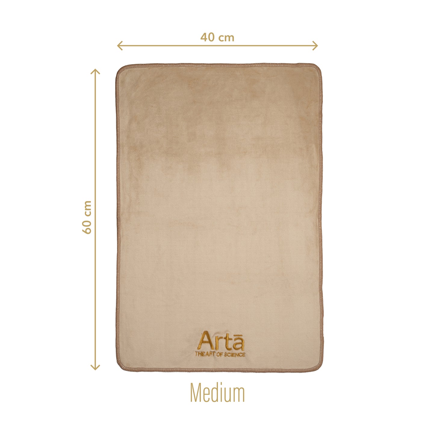 Arta medium microfiber towel 40x60cm – soft, absorbent, quick dry, spa quality care | منشفة مايكروفايبر آرتا متوسطة ٤٠×٦٠ سم ناعمة وسريعة الجفاف بجودة فاخرة