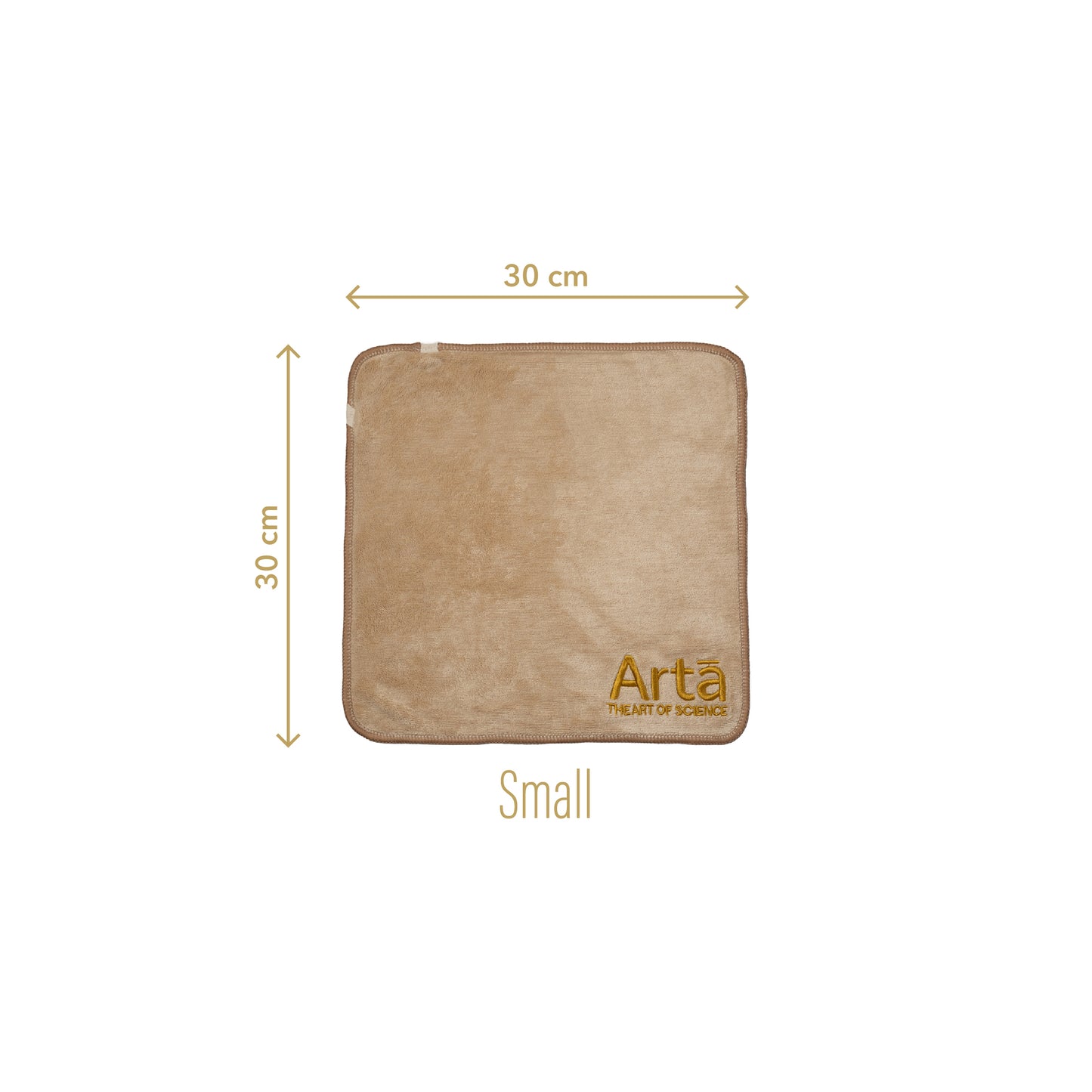 Arta small microfiber towel 30x30cm – soft, absorbent, quick dry, ideal for daily use | منشفة مايكروفايبر آرتا صغيرة ٣٠×٣٠ سم ناعمة وسريعة الجفاف للاستخدام اليومي