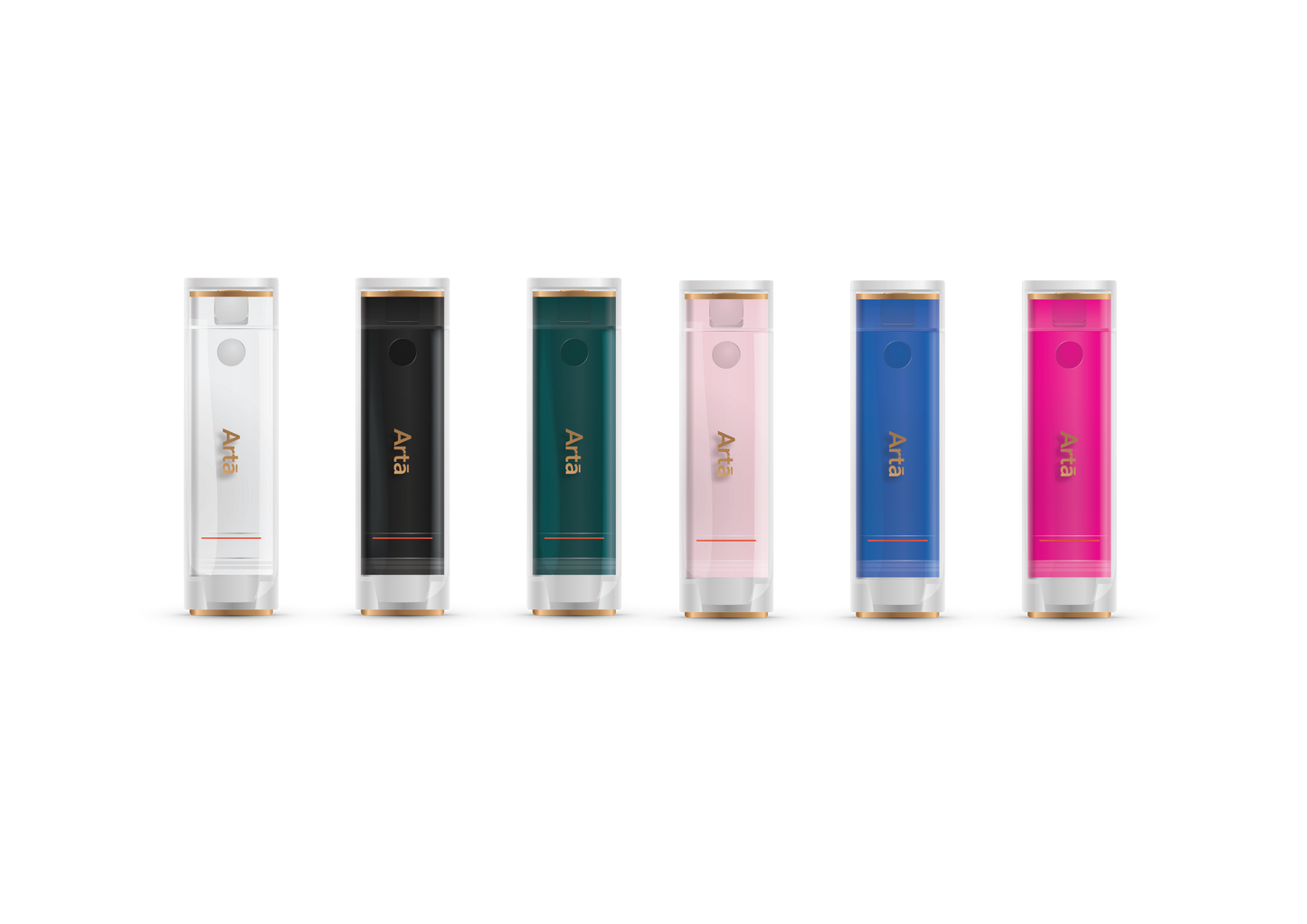 Arta Mini Water Flosser available in 6 stylish colors (white, black, green, pink, blue, fuchsia) for deep cleaning and travel use | خيط مائي مصغر من آرتا متوفر بـ6 ألوان أنيقة (أبيض، أسود، أخضر، وردي، أزرق، فوشي) لتنظيف الأسنان بعمق ومثالي للسفر