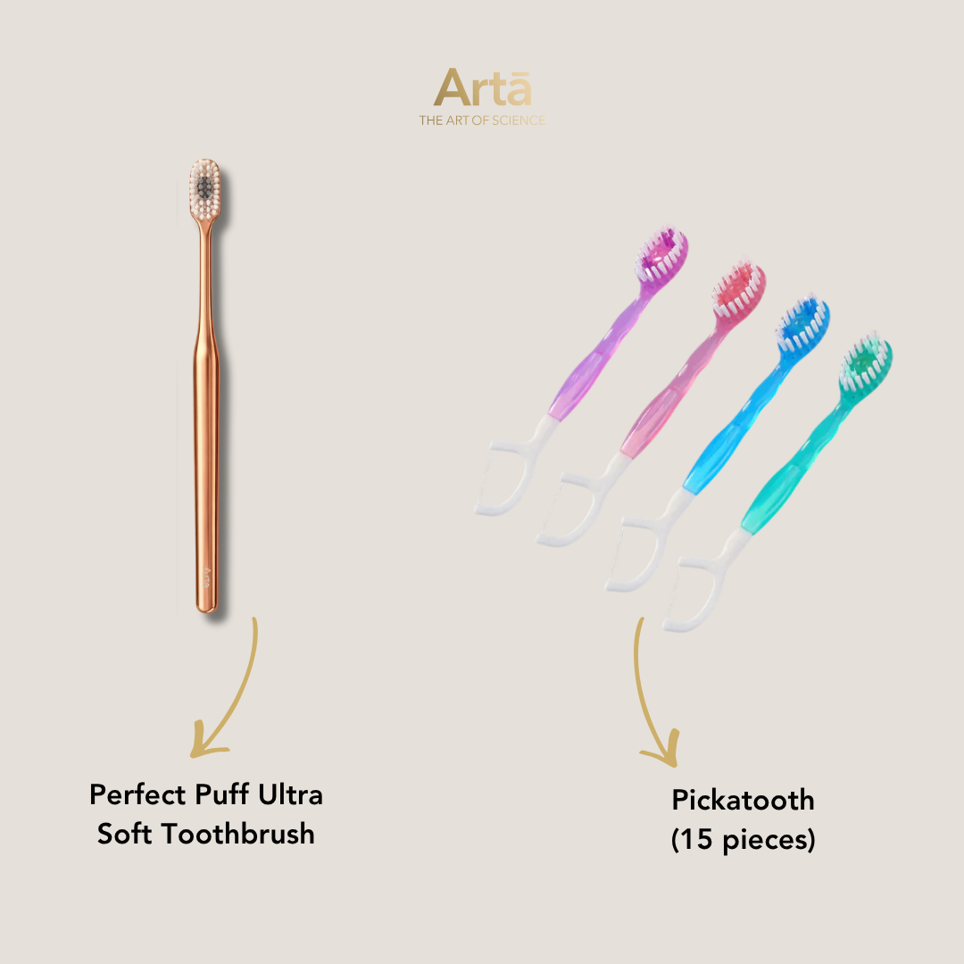 Perfect Puff Ultra Soft Toothbrush + Pickatooth