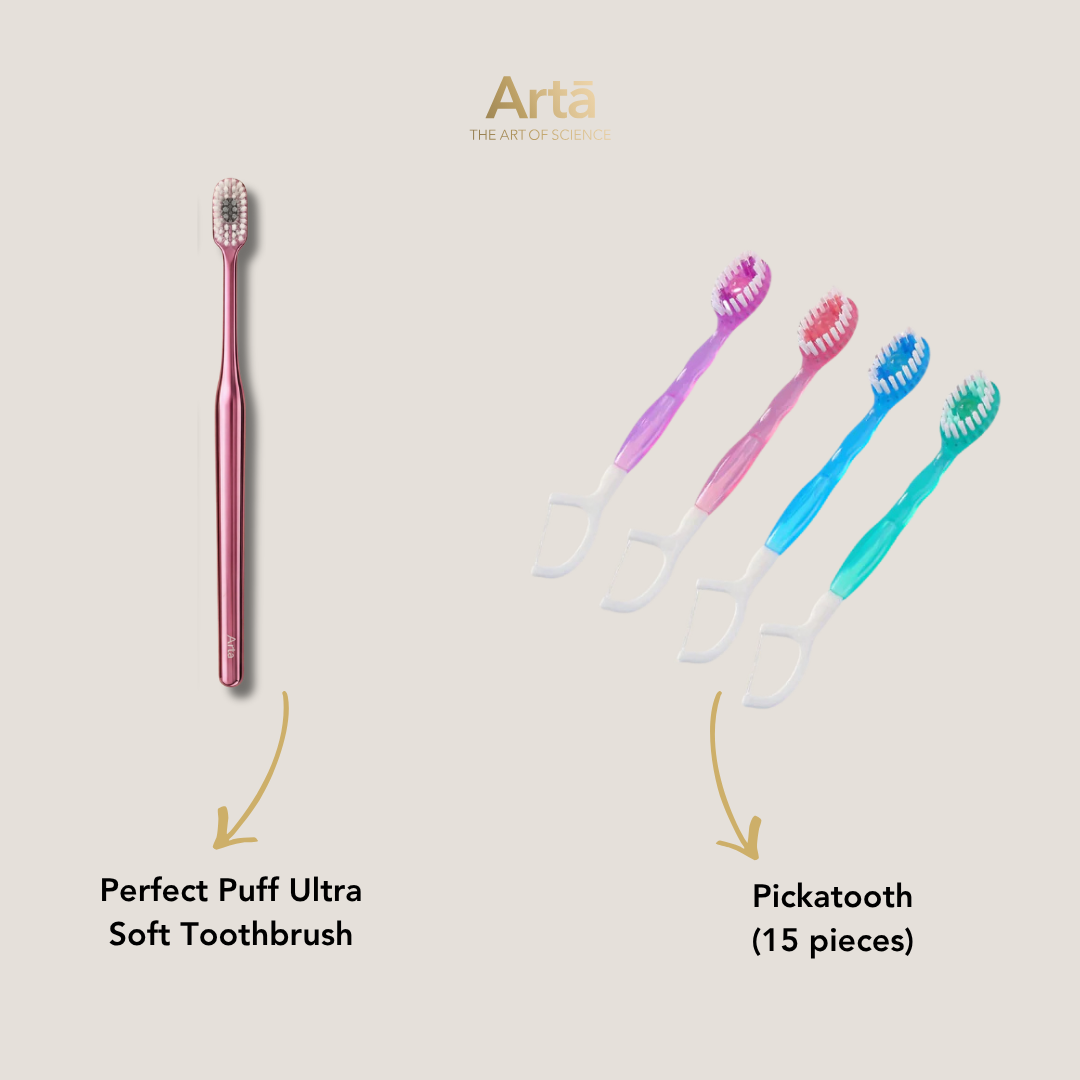 Perfect Puff Ultra Soft Toothbrush + Pickatooth