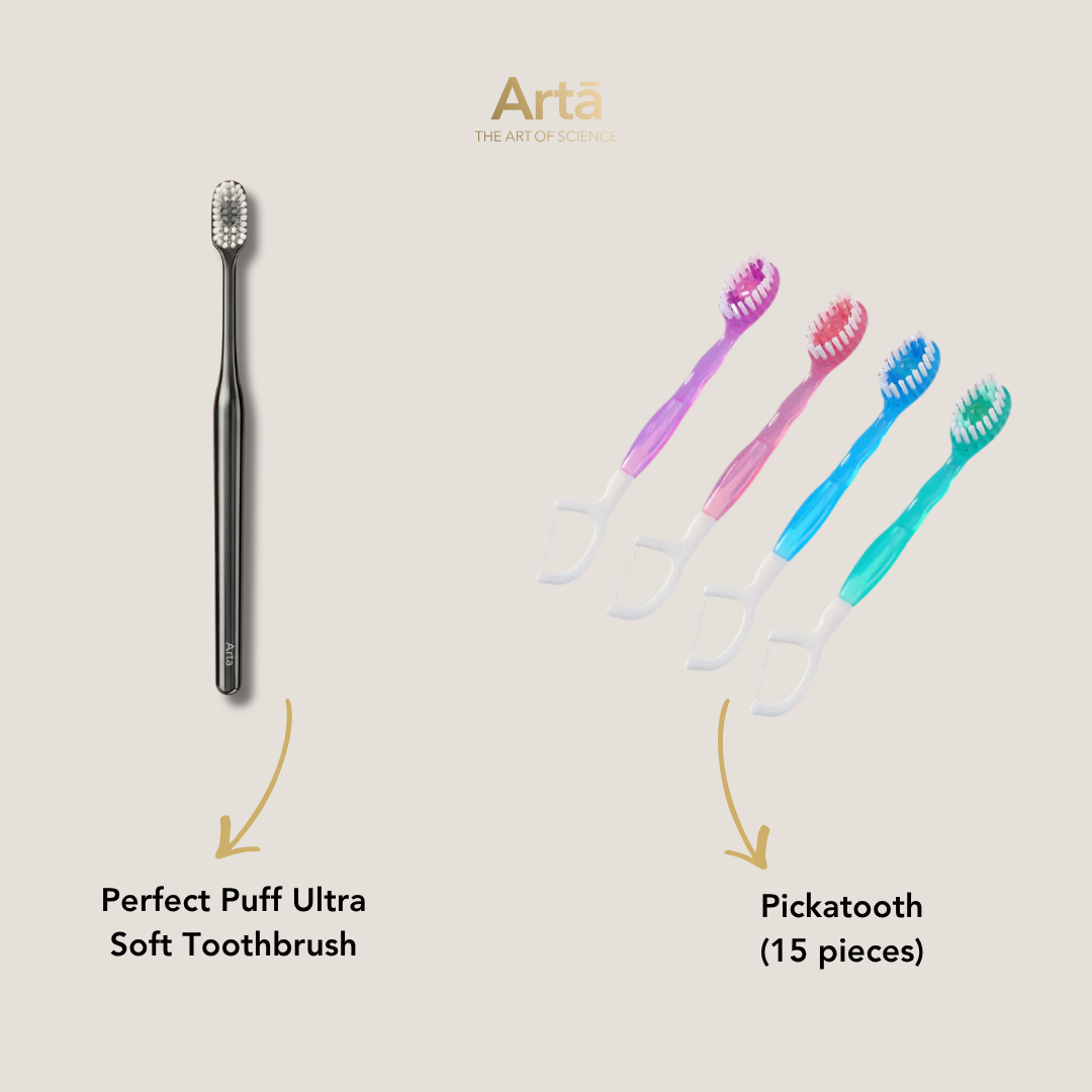 Perfect Puff Ultra Soft Toothbrush + Pickatooth