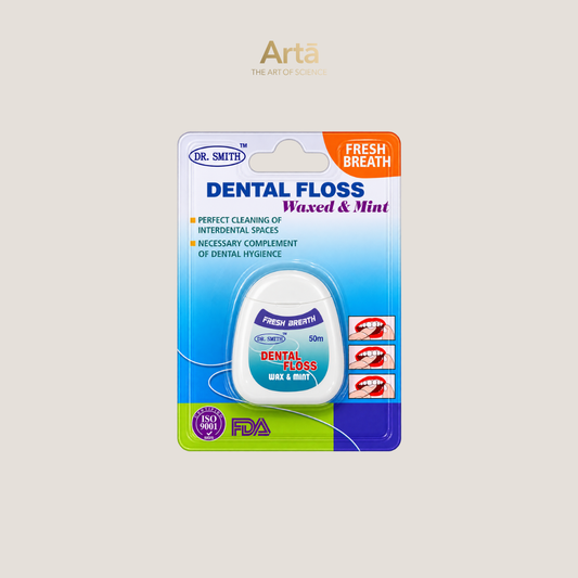 Dr. Smith Dental Floss - Waxed & Mint - 50m