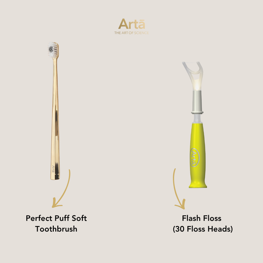 Soft Perfect Puff Toothbrush + Flash Floss