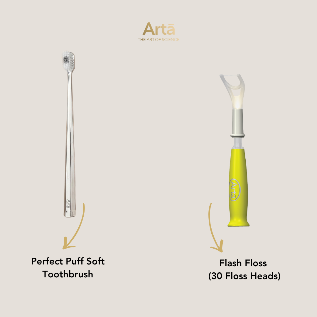 Soft Perfect Puff Toothbrush + Flash Floss