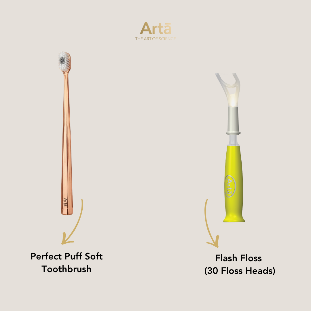 Soft Perfect Puff Toothbrush + Flash Floss