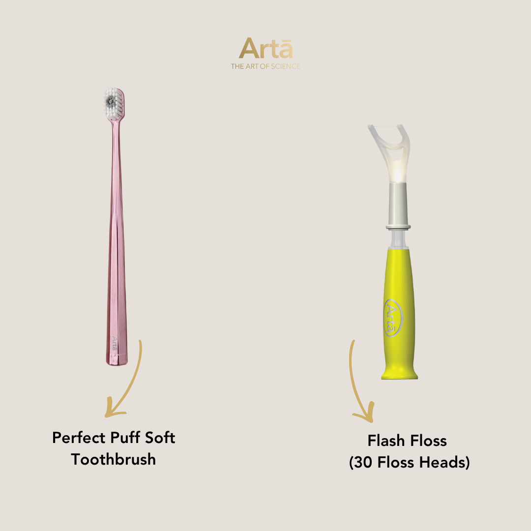 Soft Perfect Puff Toothbrush + Flash Floss