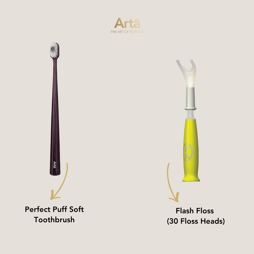 Soft Perfect Puff Toothbrush + Flash Floss