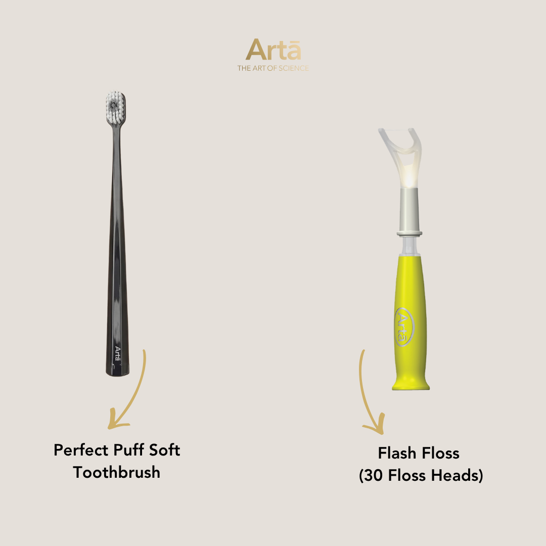 Soft Perfect Puff Toothbrush + Flash Floss