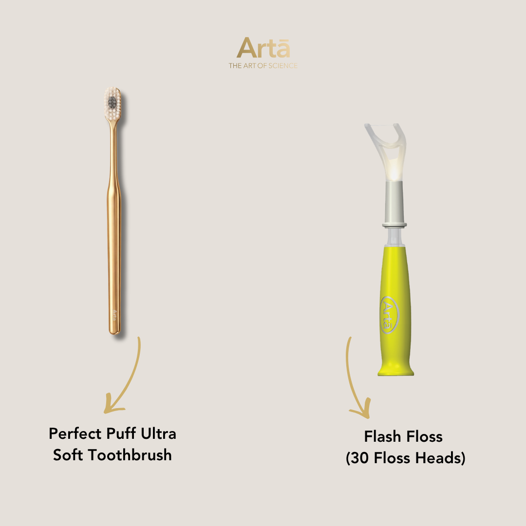 Ultra Soft Perfect Puff Toothbrush + Flash Floss