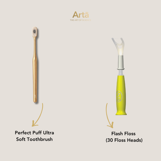 Ultra Soft Perfect Puff Toothbrush + Flash Floss