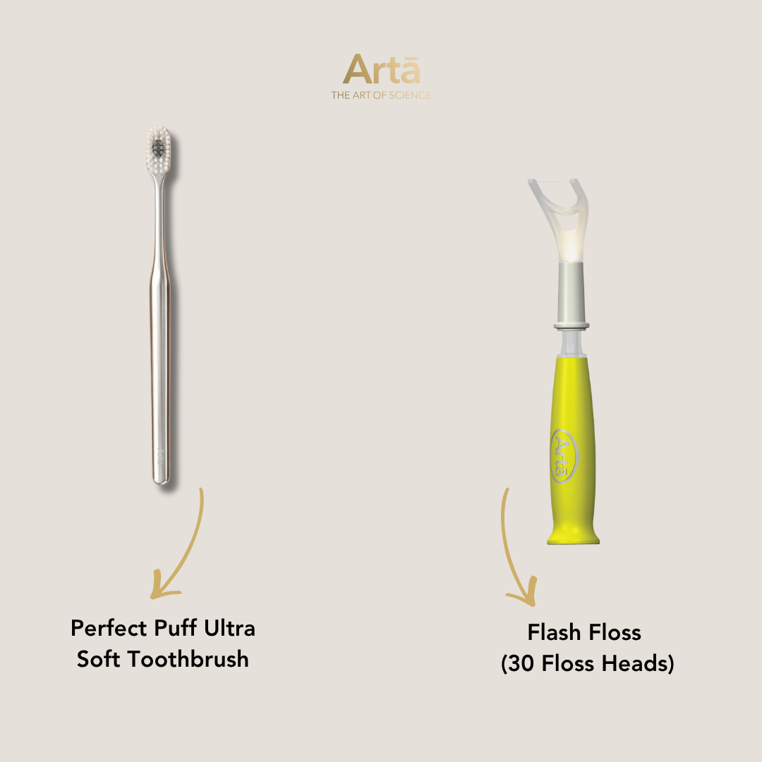 Ultra Soft Perfect Puff Toothbrush + Flash Floss