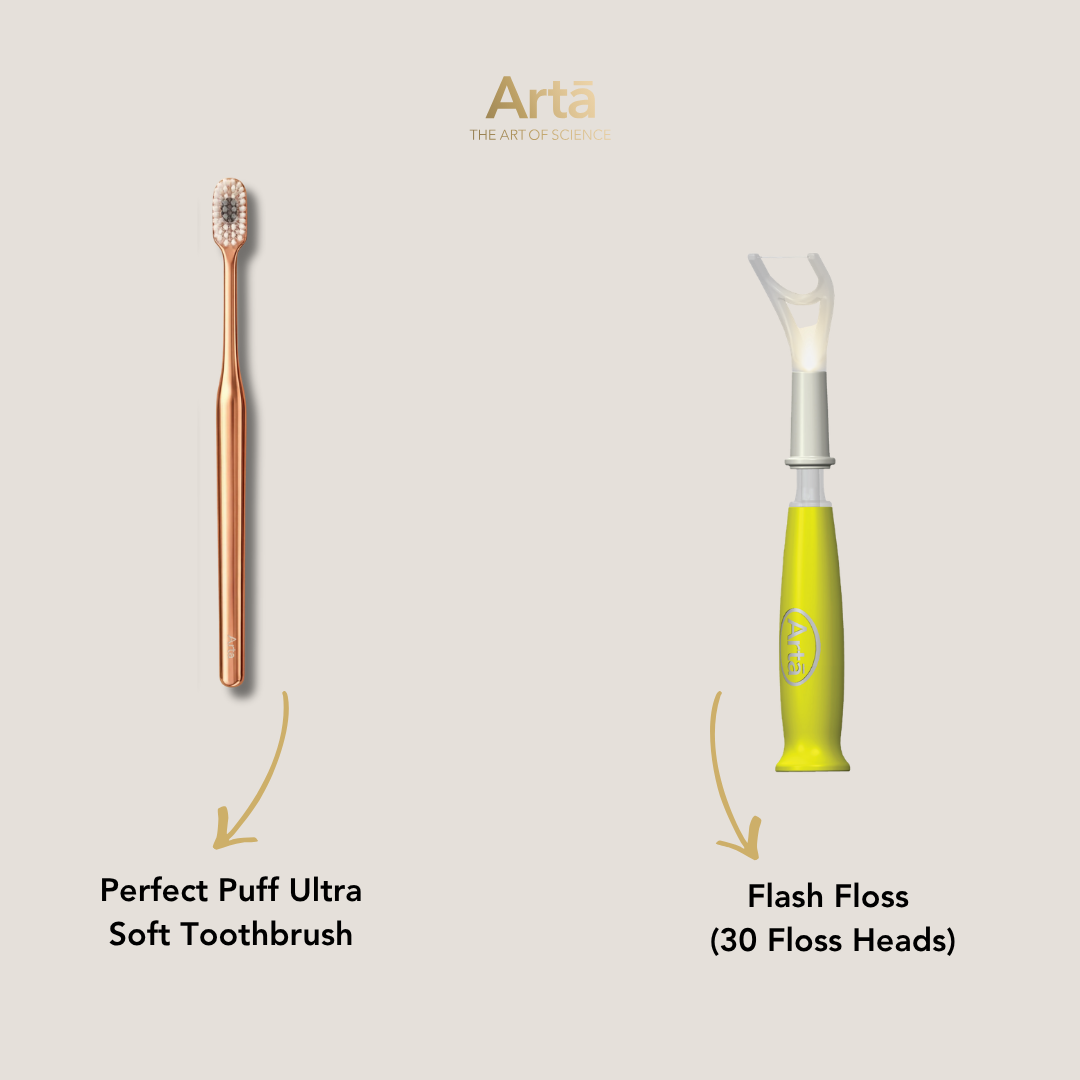 Ultra Soft Perfect Puff Toothbrush + Flash Floss