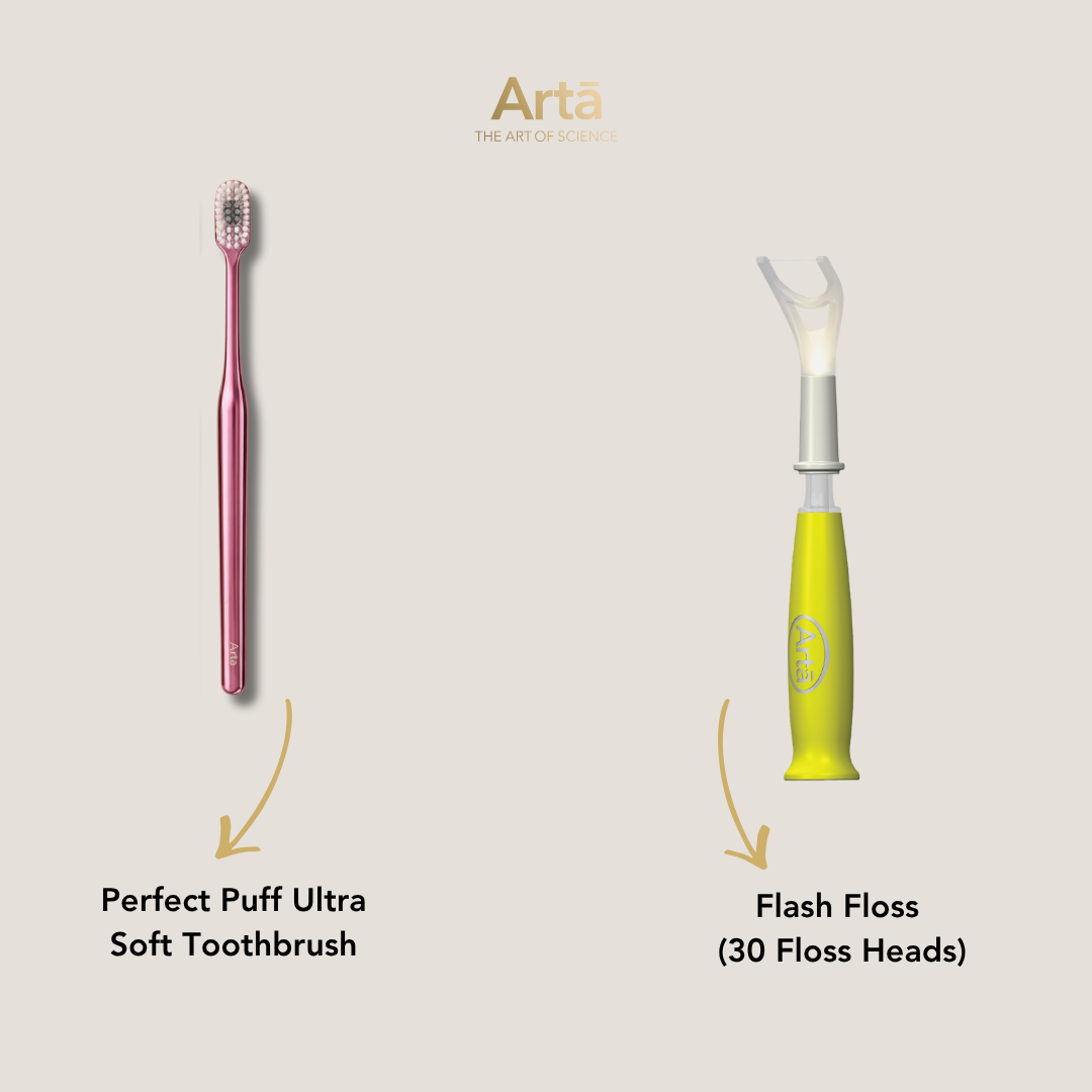Ultra Soft Perfect Puff Toothbrush + Flash Floss