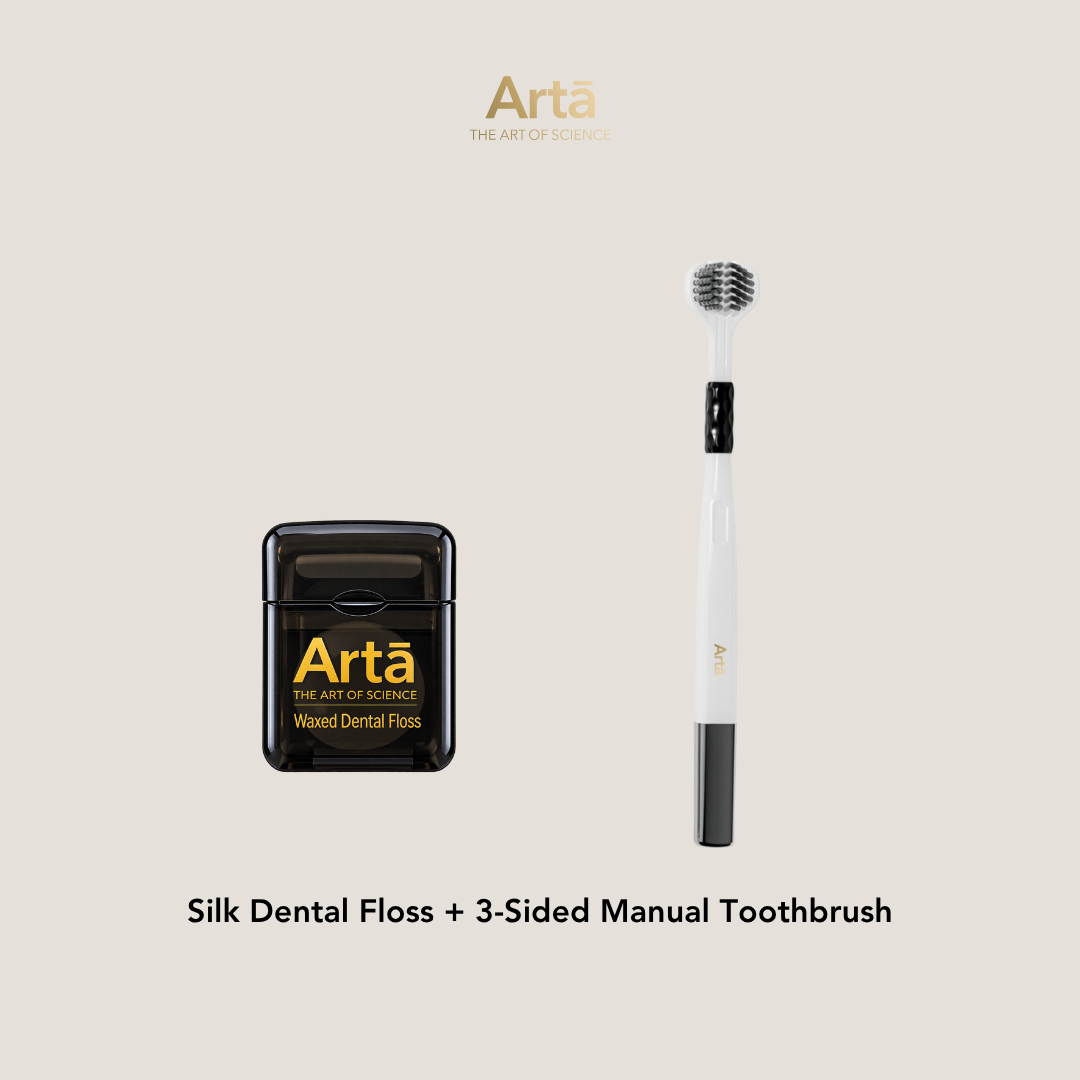 Silk Dental Floss + Express Manual Toothbrush