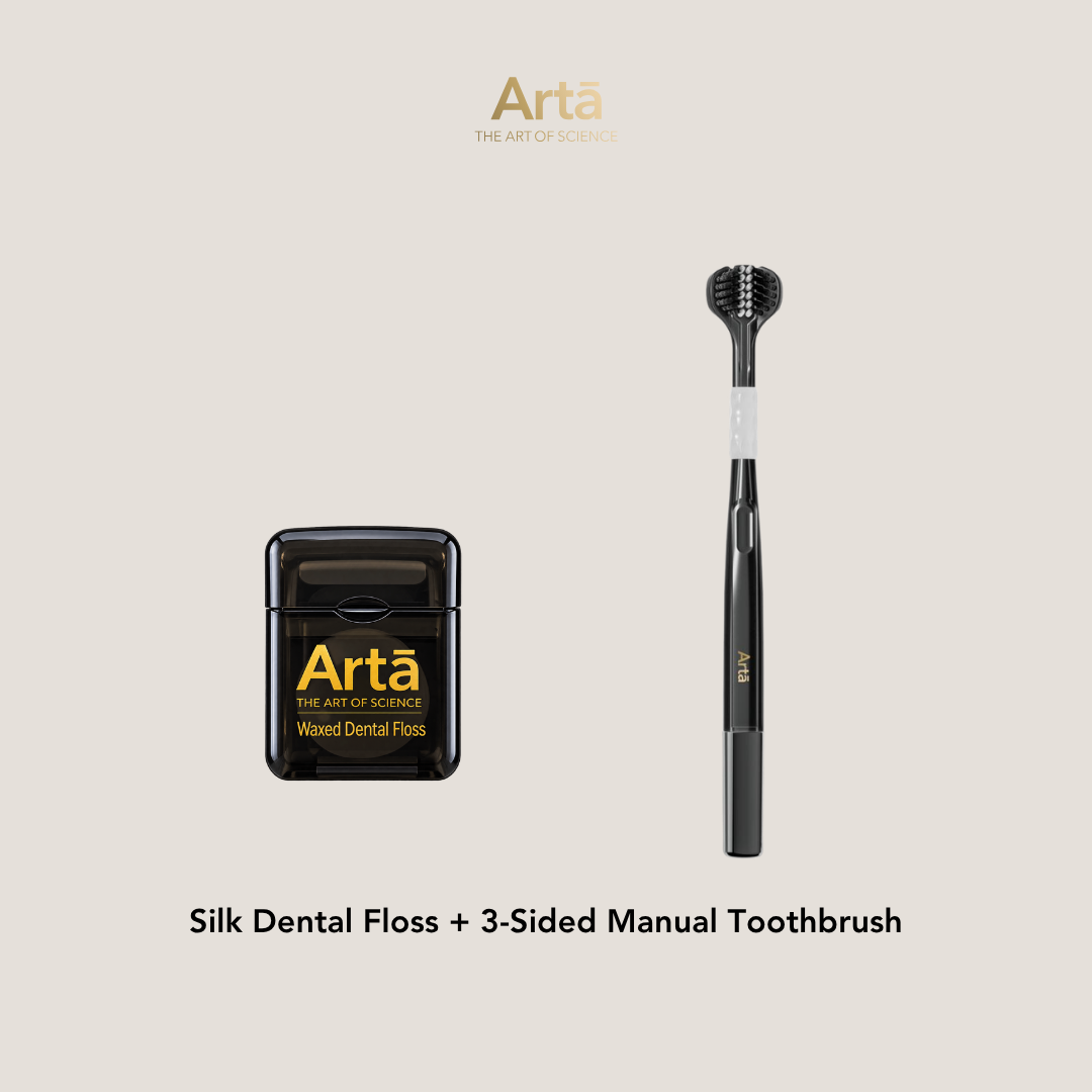 Silk Dental Floss + Express Manual Toothbrush