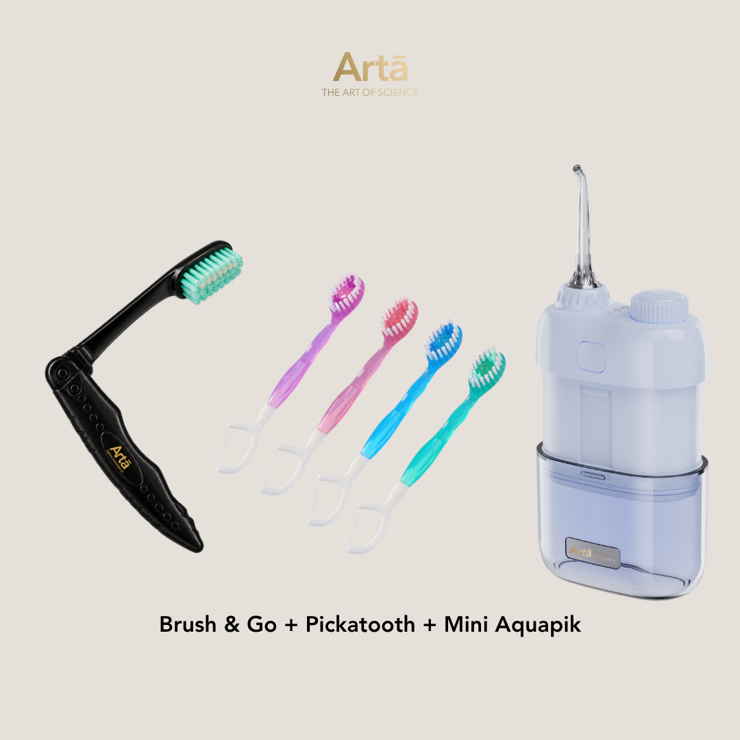 Brush & Go + Pickatooth + Mini Aquapik