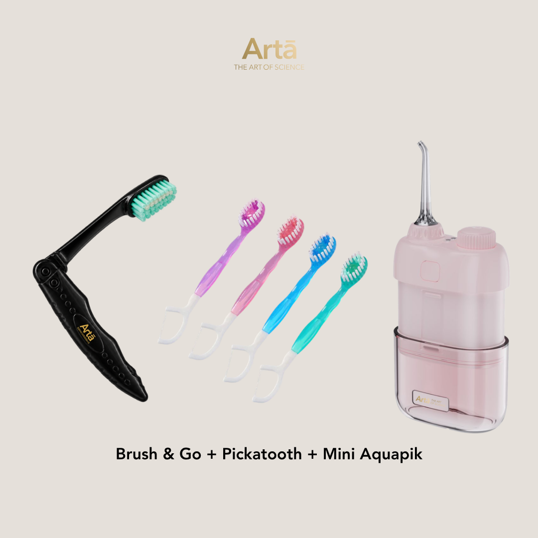 Brush & Go + Pickatooth + Mini Aquapik