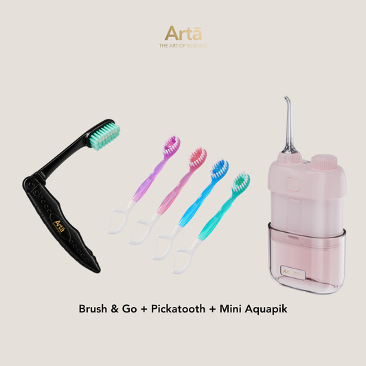 Brush & Go + Pickatooth + Mini Aquapik