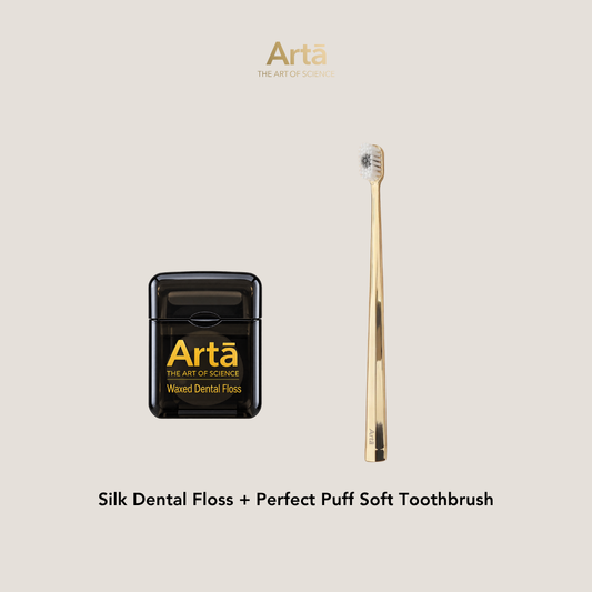 Silk Dental Floss + Perfect Puff Soft Toothbrush