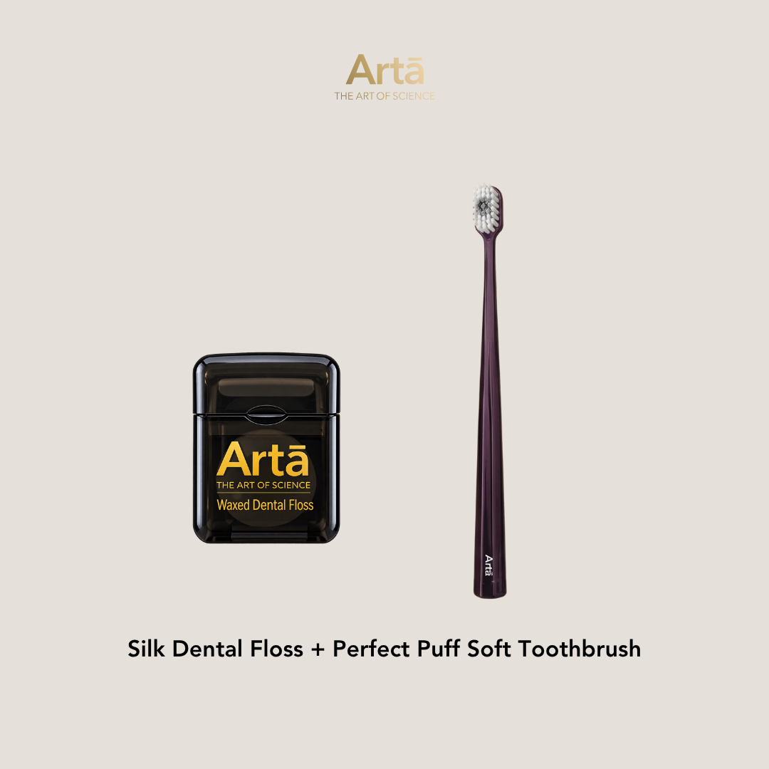 Silk Dental Floss + Perfect Puff Soft Toothbrush