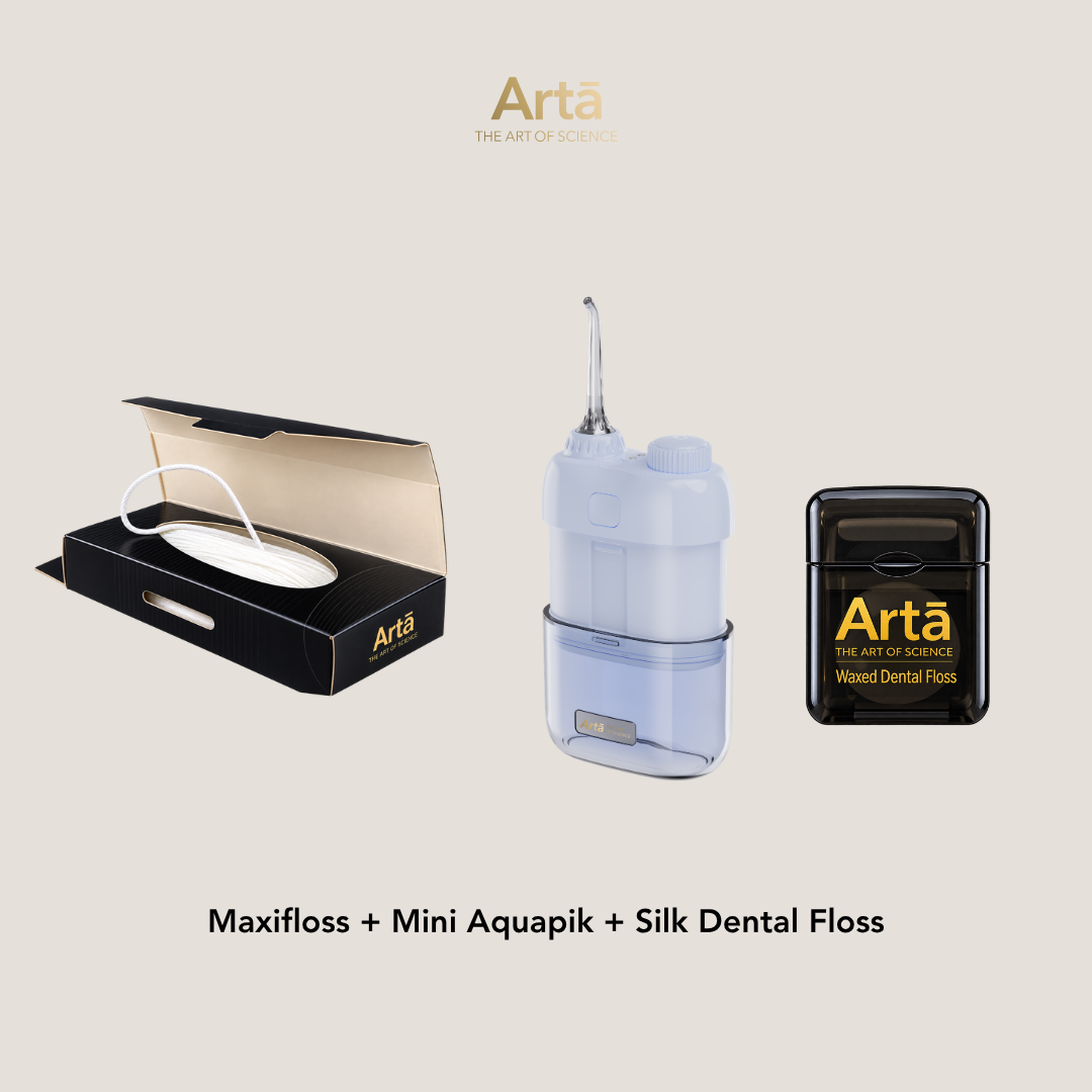 Maxifloss + Mini Aquapik + Silk Dental Floss