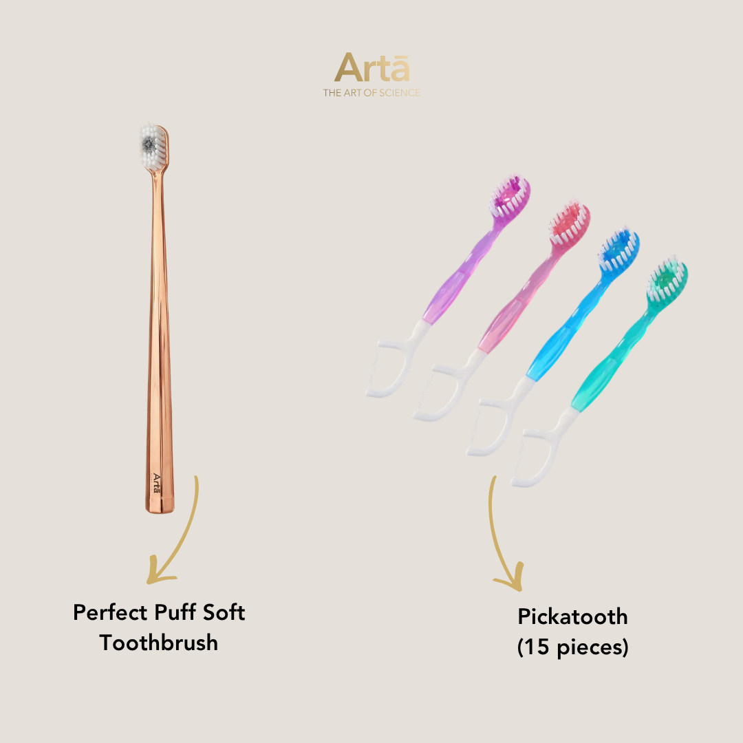Perfect Puff Soft Toothbrush + Pickatooth