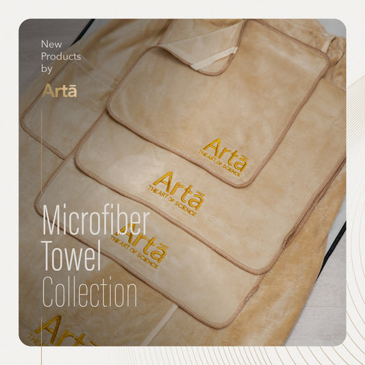 Arta Microfiber Towel Collection – ultra soft, absorbent, and durable | مجموعة مناشف مايكروفايبر آرتا فائقة النعومة والامتصاص والمتانة