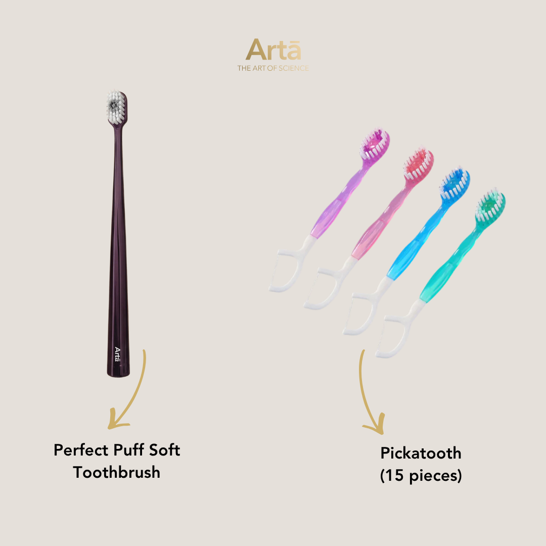 Perfect Puff Soft Toothbrush + Pickatooth