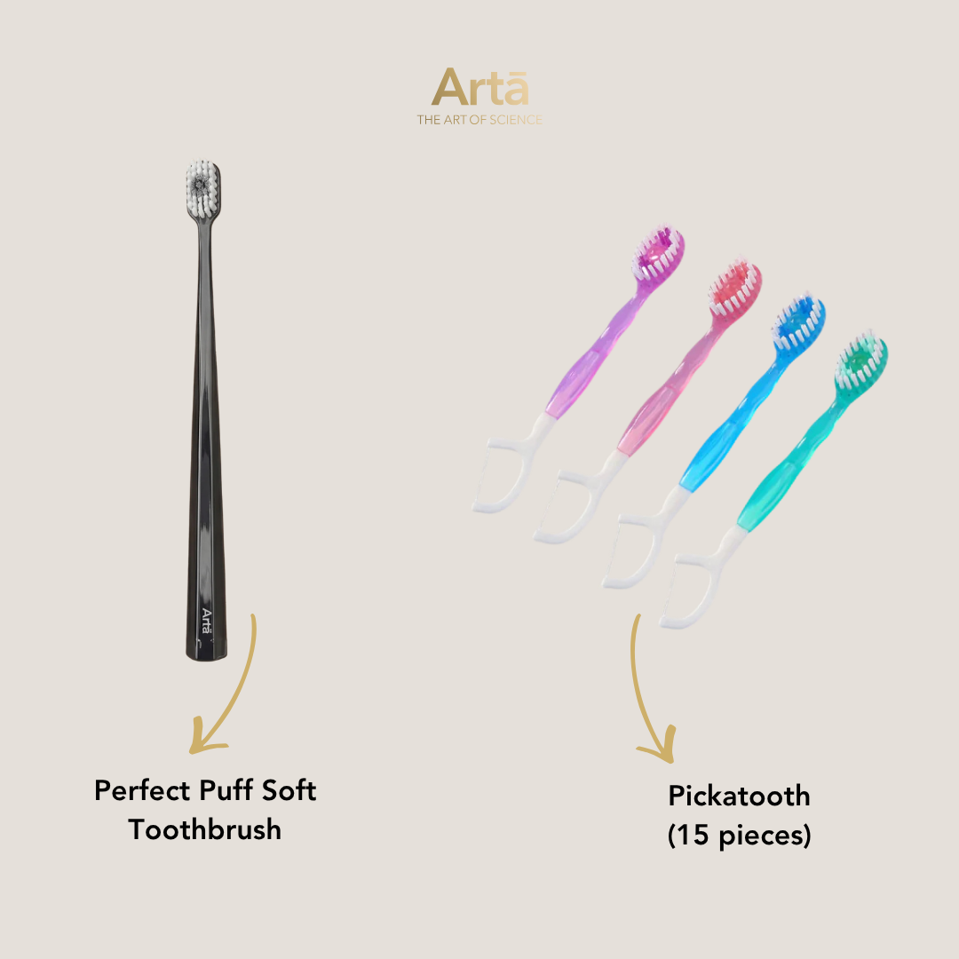 Perfect Puff Soft Toothbrush + Pickatooth