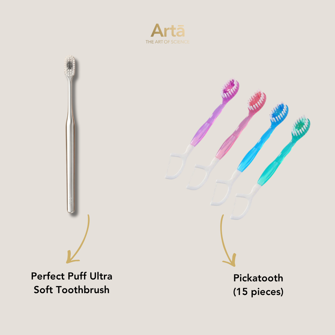 Perfect Puff Ultra Soft Toothbrush + Pickatooth