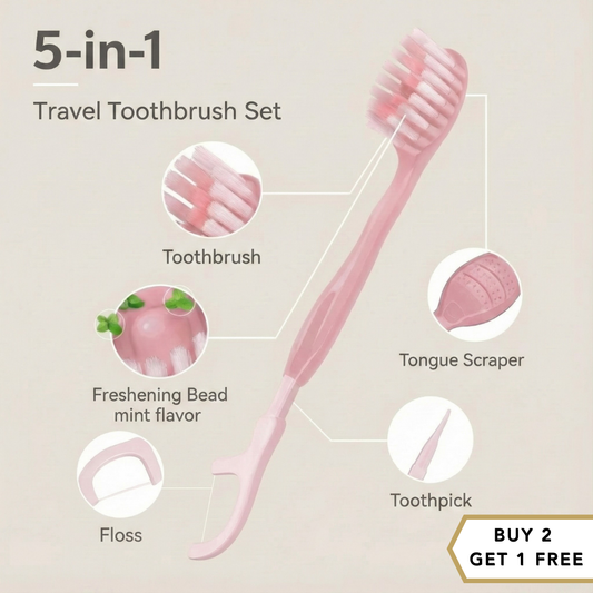 Pickatooth – 5 in 1 Disposable Toothbrush (15 Pieces)