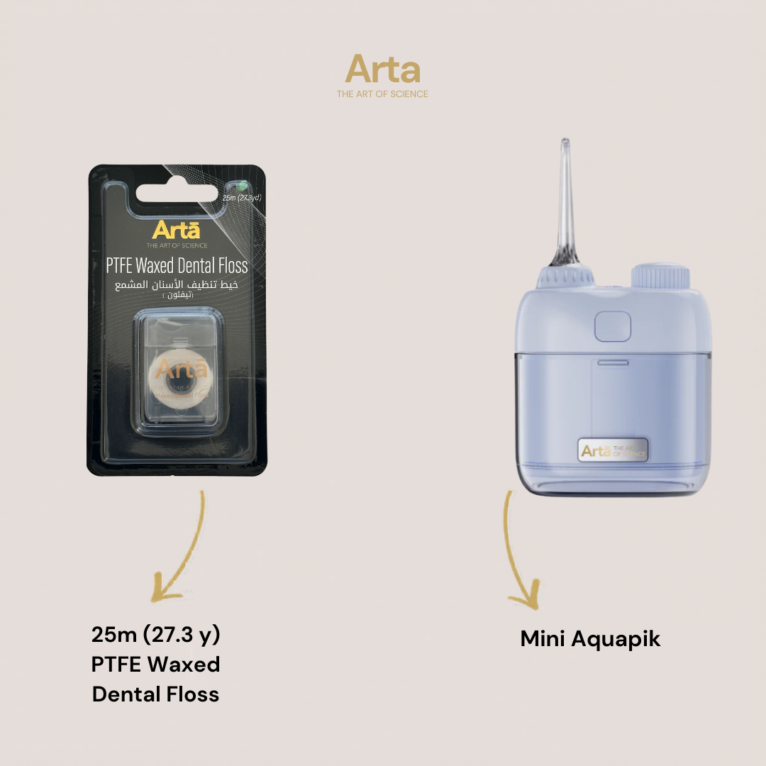 Mini Aquapik + Waxed Dental Floss