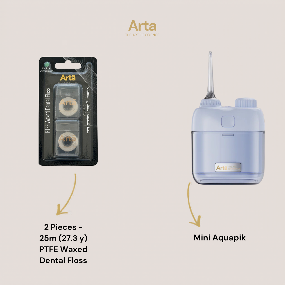 Mini Aquapik + Waxed Dental Floss