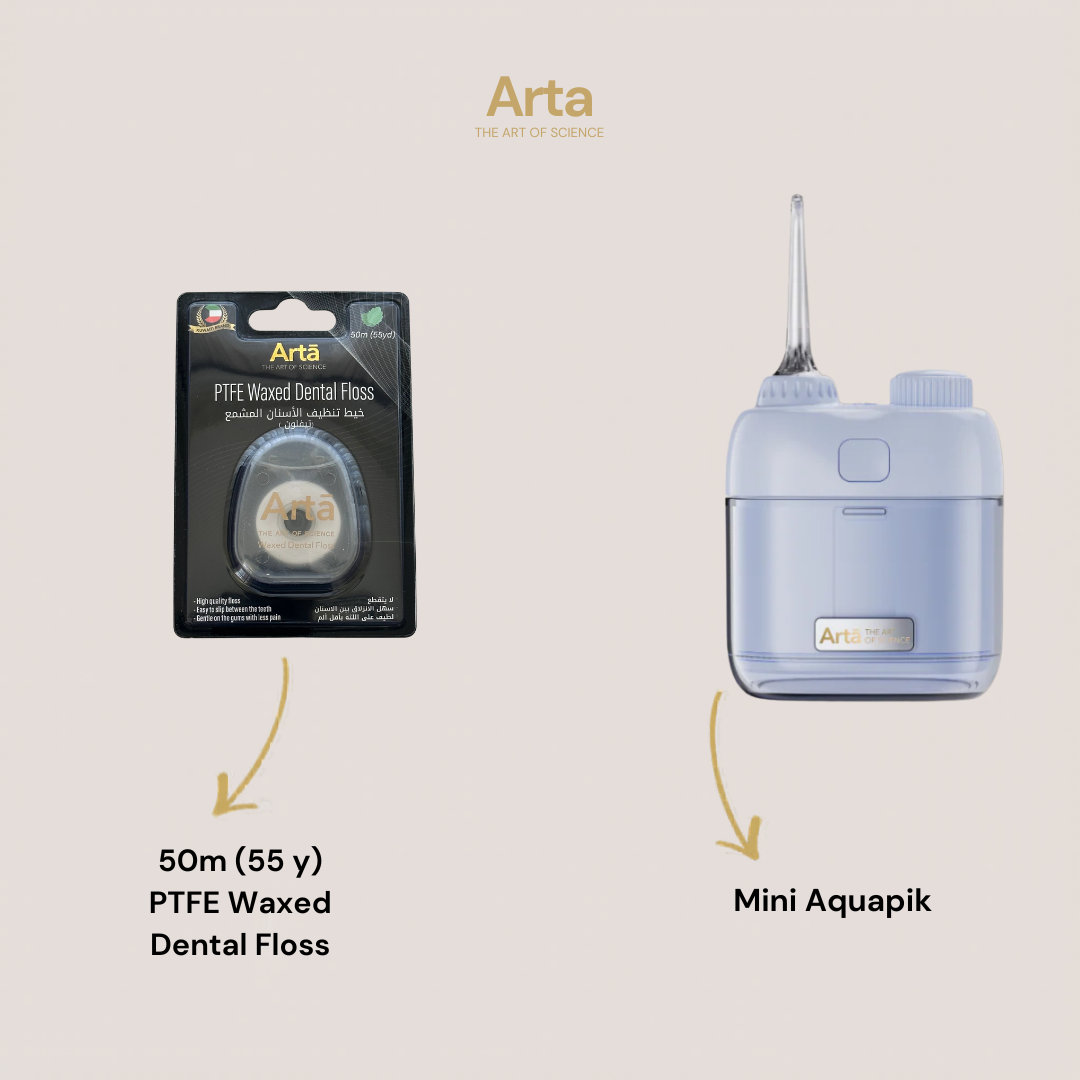Mini Aquapik + Waxed Dental Floss