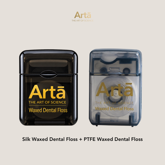 Silk Waxed Dental Floss + Waxed Dental Floss PTFE