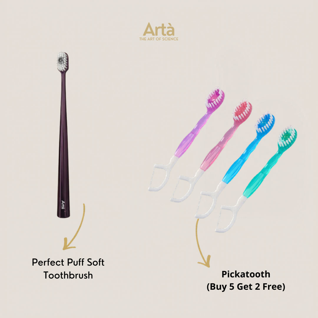 Perfect Puff Soft Toothbrush + Pickatooth