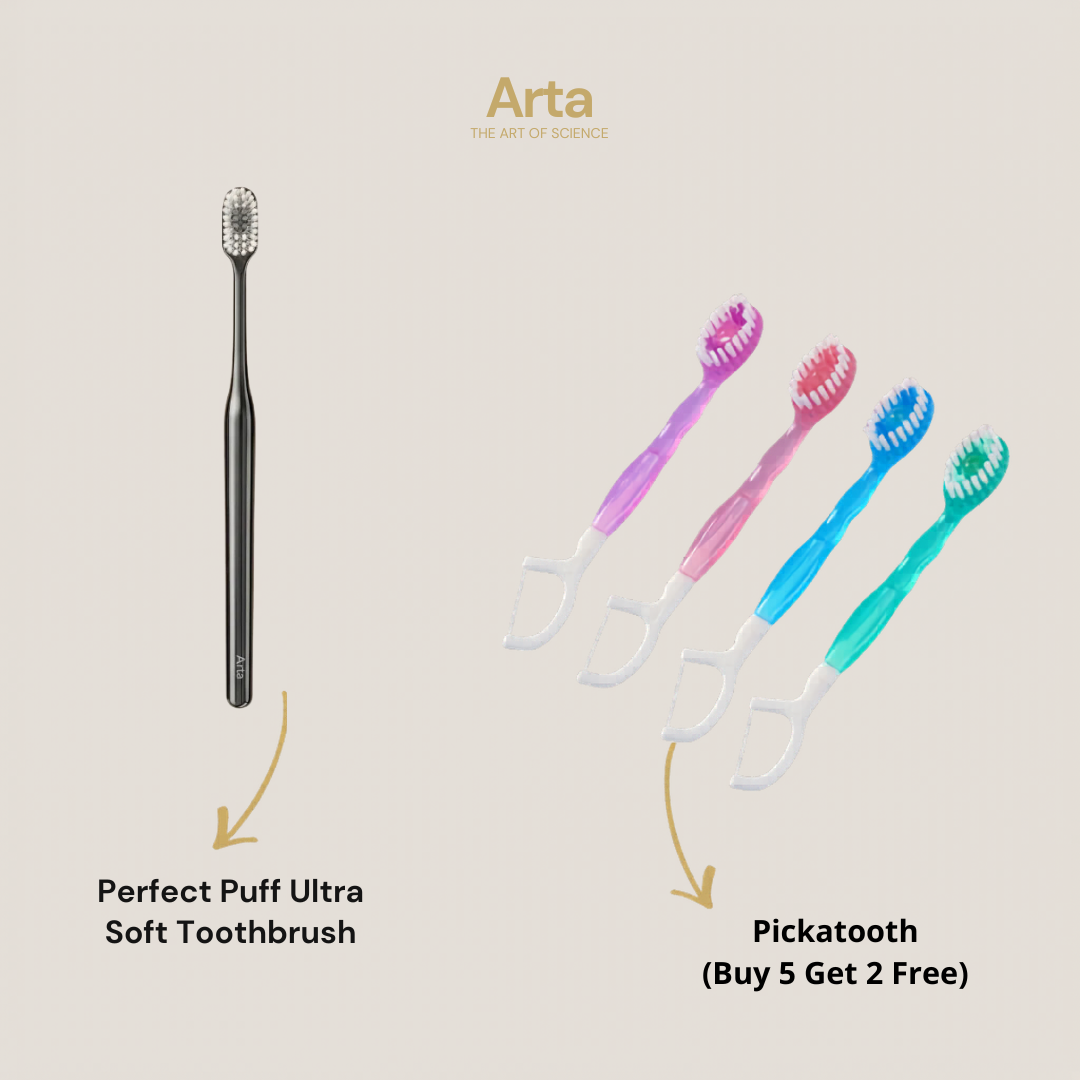 Perfect Puff Ultra Soft Toothbrush + Pickatooth
