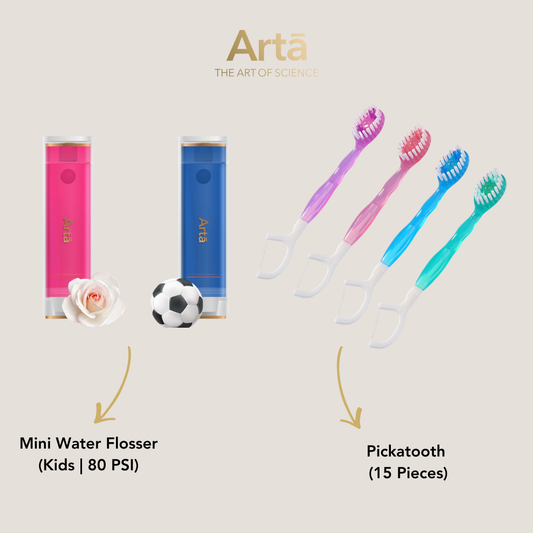 Pickatooth + Mini Water Flosser (Kids  | 80 PSI)