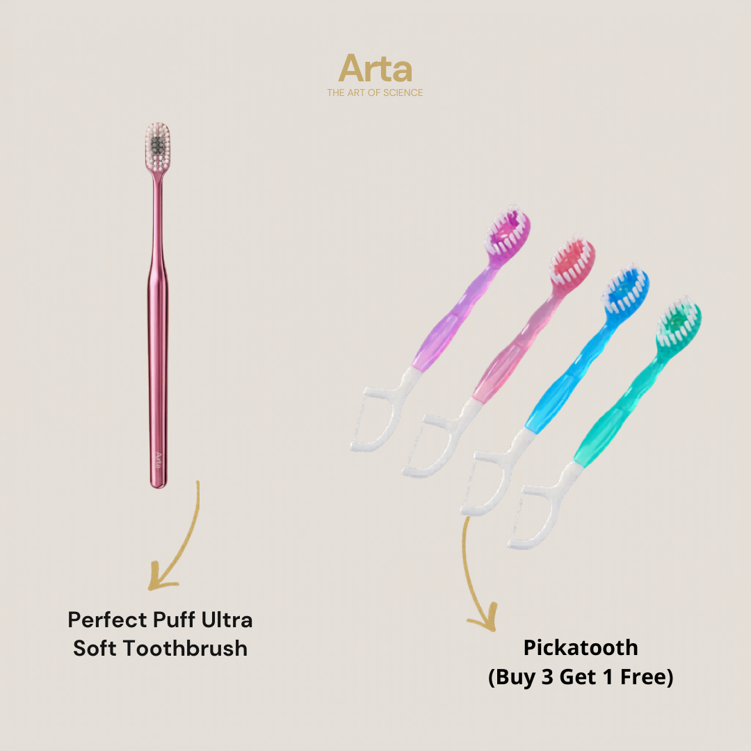 Perfect Puff Ultra Soft Toothbrush + Pickatooth