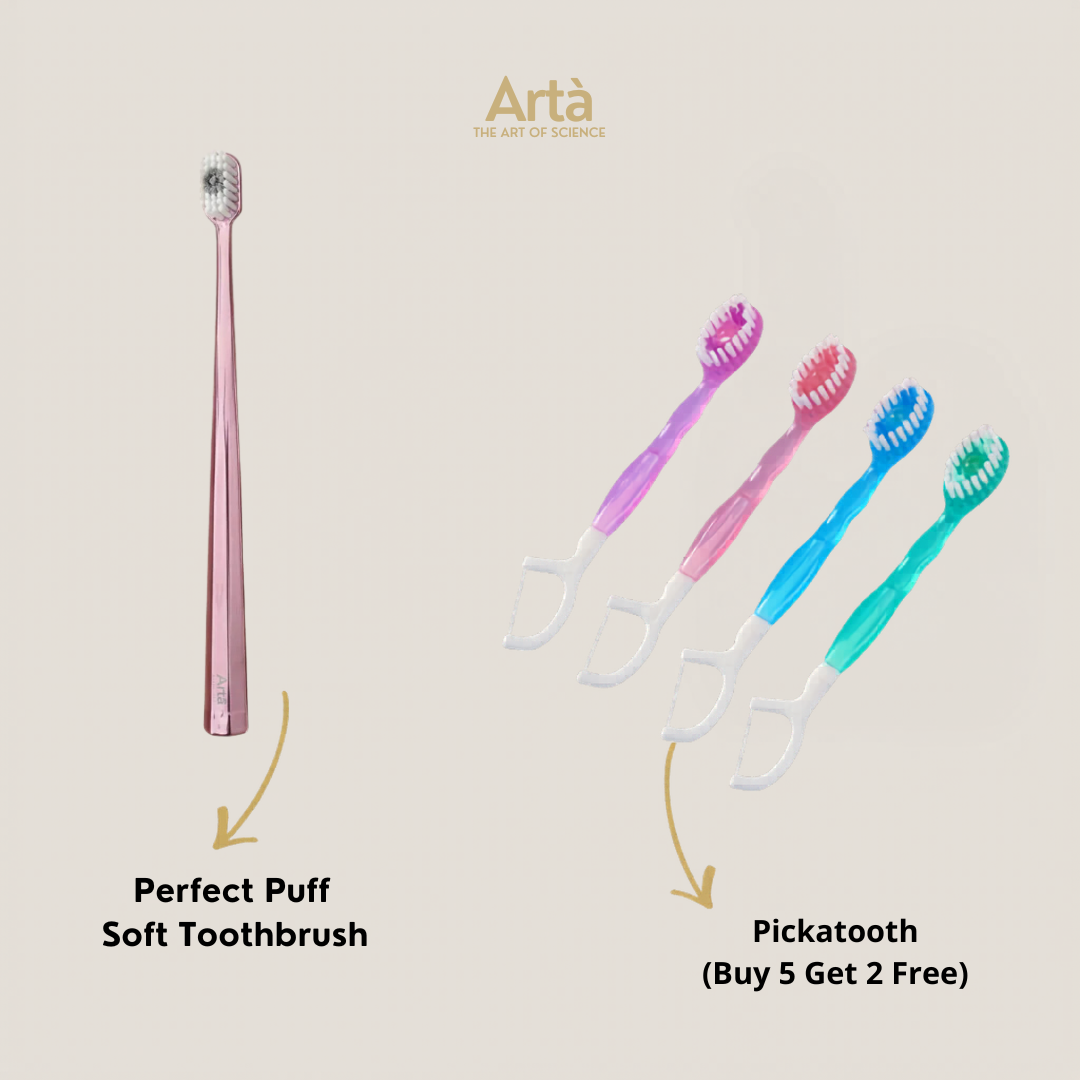 Perfect Puff Soft Toothbrush + Pickatooth