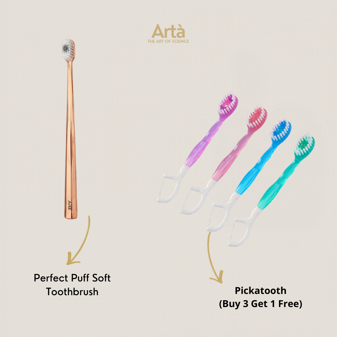 Perfect Puff Soft Toothbrush + Pickatooth