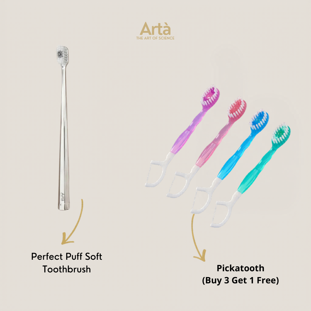 Perfect Puff Soft Toothbrush + Pickatooth