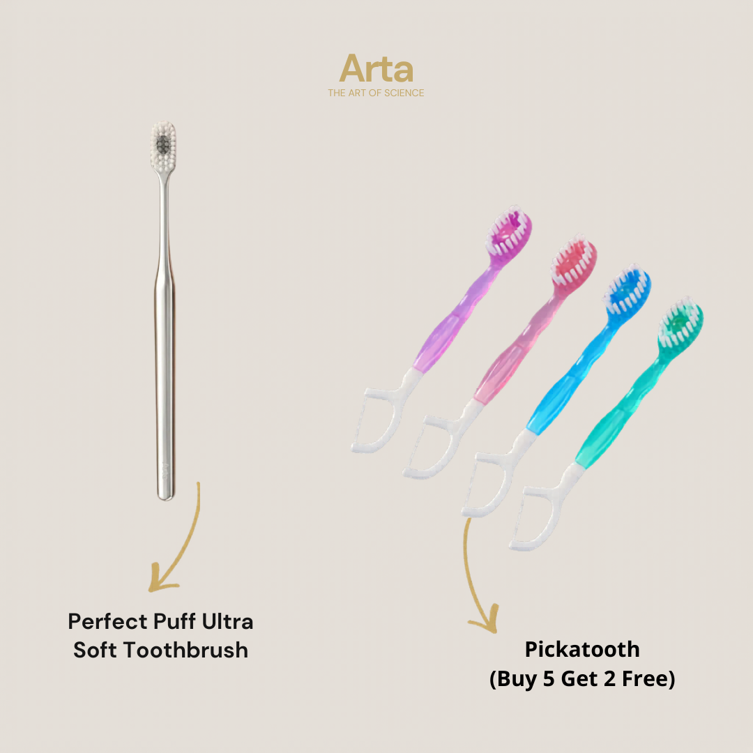 Perfect Puff Ultra Soft Toothbrush + Pickatooth