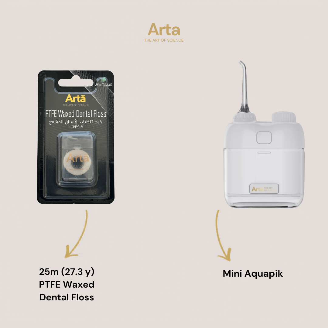 Mini Aquapik + Waxed Dental Floss
